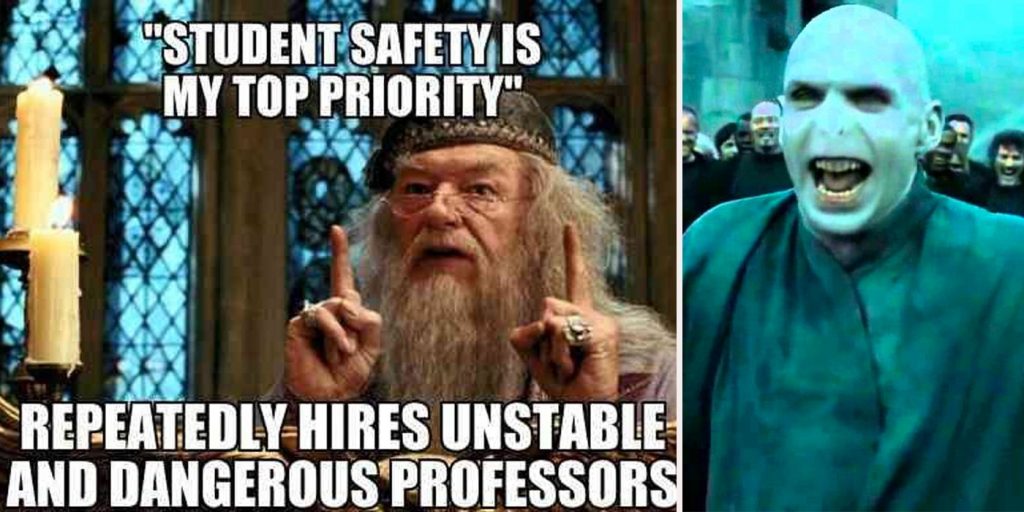 dumbledore meme about student safety