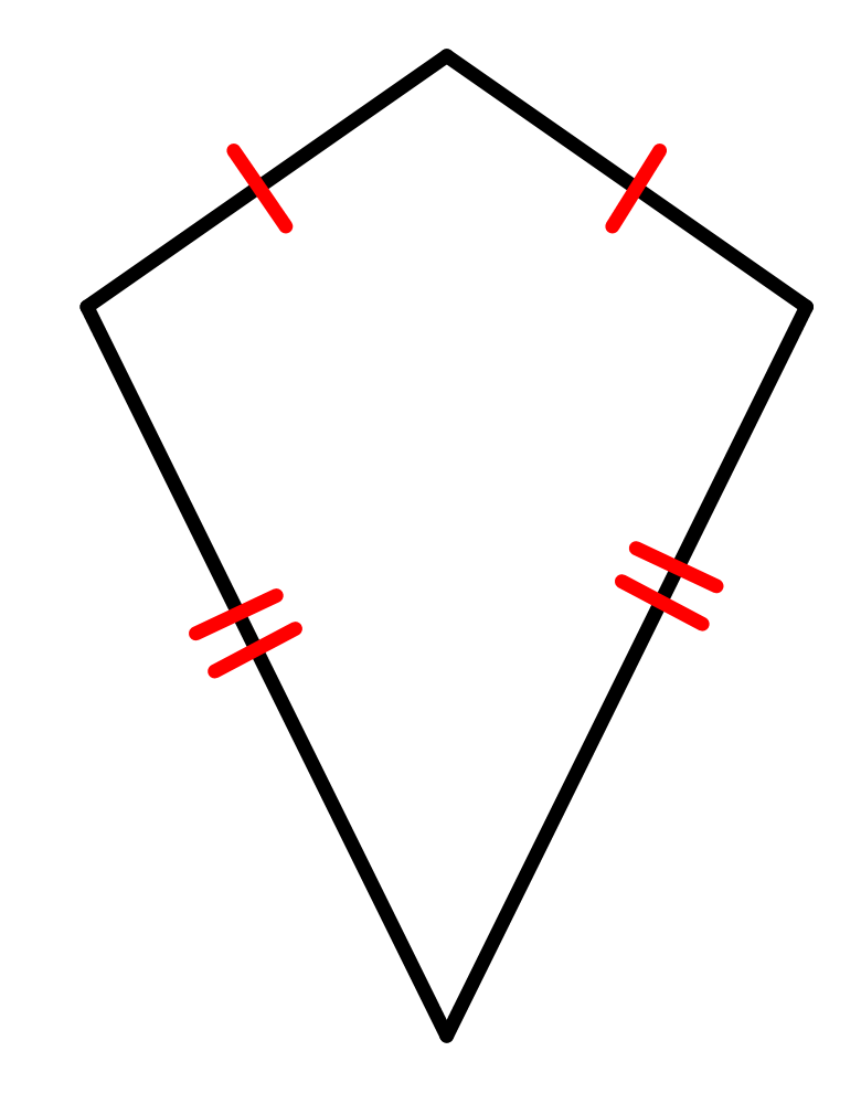 kite shape shown is a shape element that gives designs upward motion and power