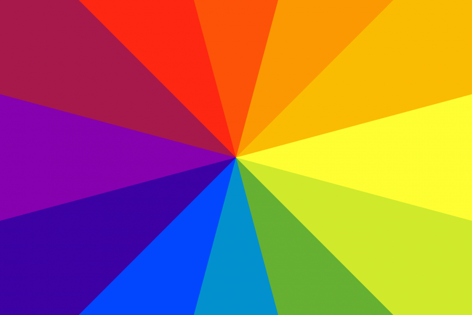colorwheel showing rainbow of colors and color theory